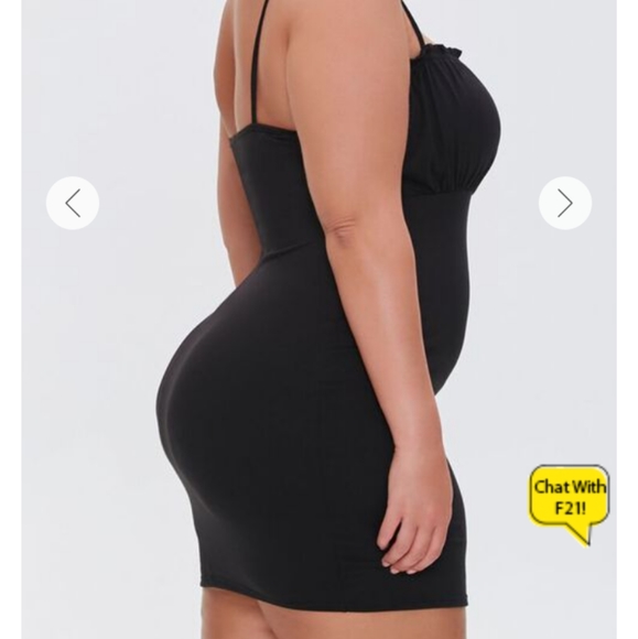 NWT Black Mini Dress Size 1X - Picture 3 of 5